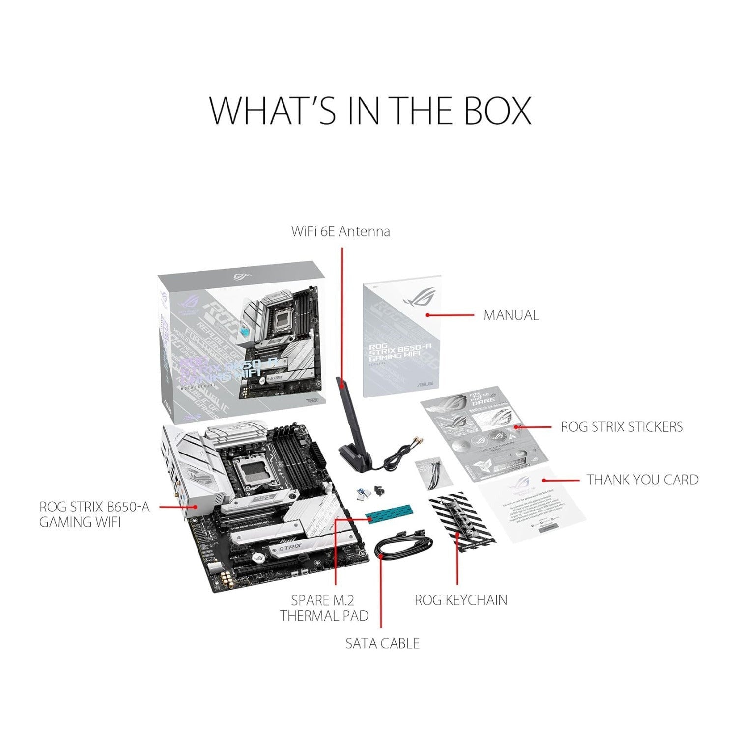 ASUS ROG STRIX B650-A GAMING WIFI AMD AM5 DDR5 Motherboard WiFi 6E and PCIe 5.0