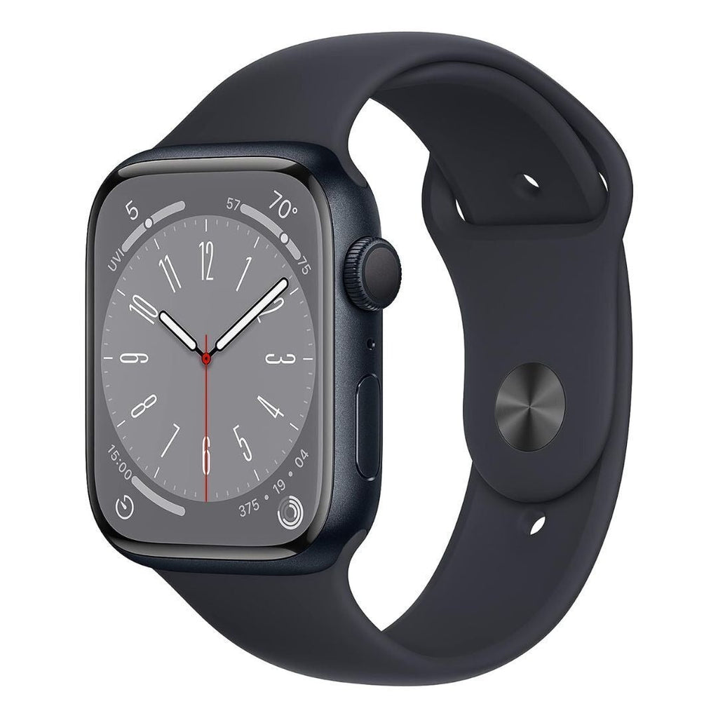 Apple Watch Series 8, 45mm (Midnight Aluminum Case, Midnight Sport Band) (Certified Refurbished)