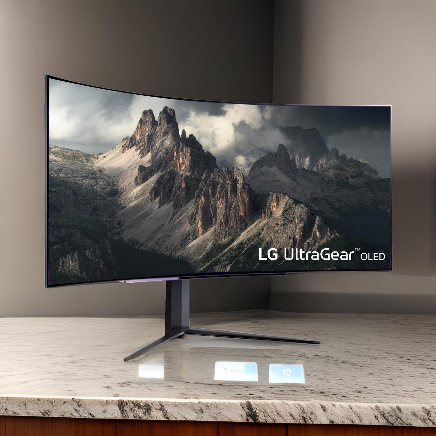 LG 45GR95QE 45-Inch UltraGear 1440p 240 Hz OLED Curved Gaming Monitor with AMD FreeSync (Black)