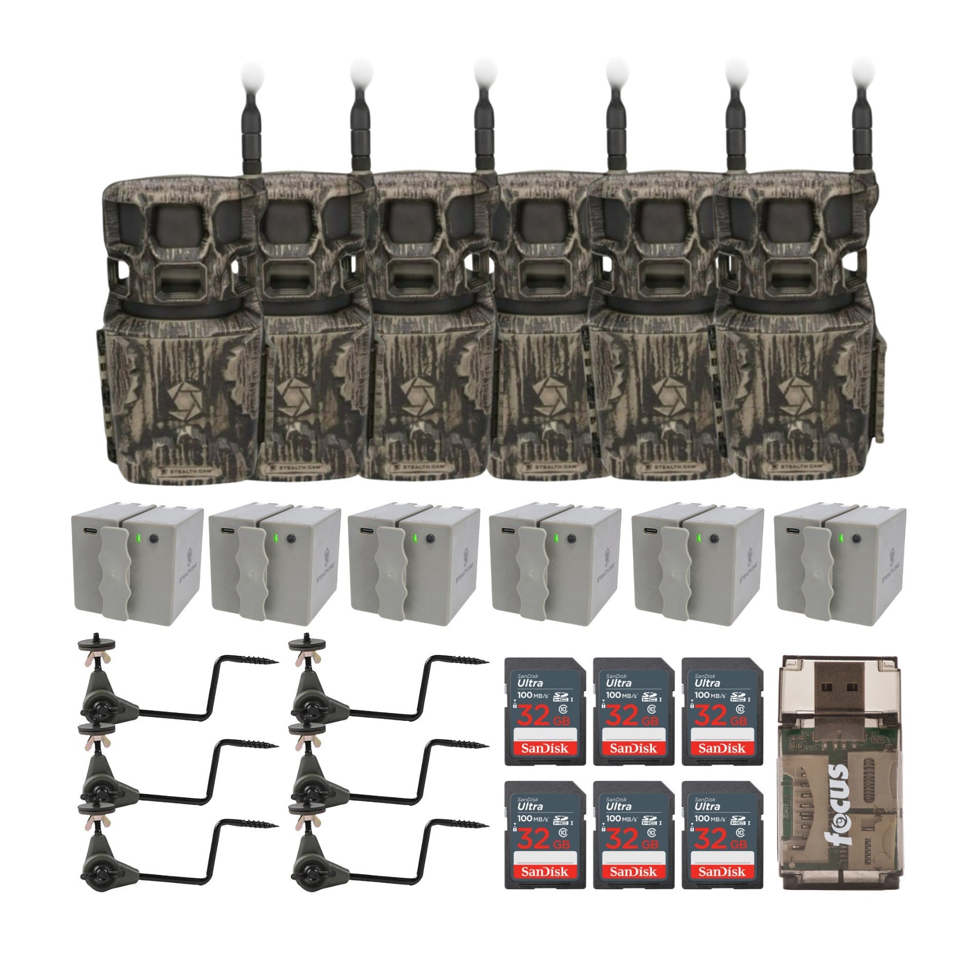 Stealth Cam Revolver Pro 2.0 360 Degree 40MP Brown Cellular Cam Bundle