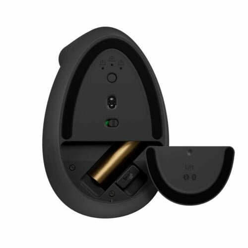 Logitech - Lift Left Vertical Wireless Ergonomic Left-Handed Mouse - Graphite