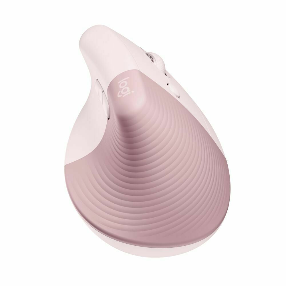 Logitech Lift Vertical Wireless Ergonomic Mouse (Rose) and USB 3.0 Hub