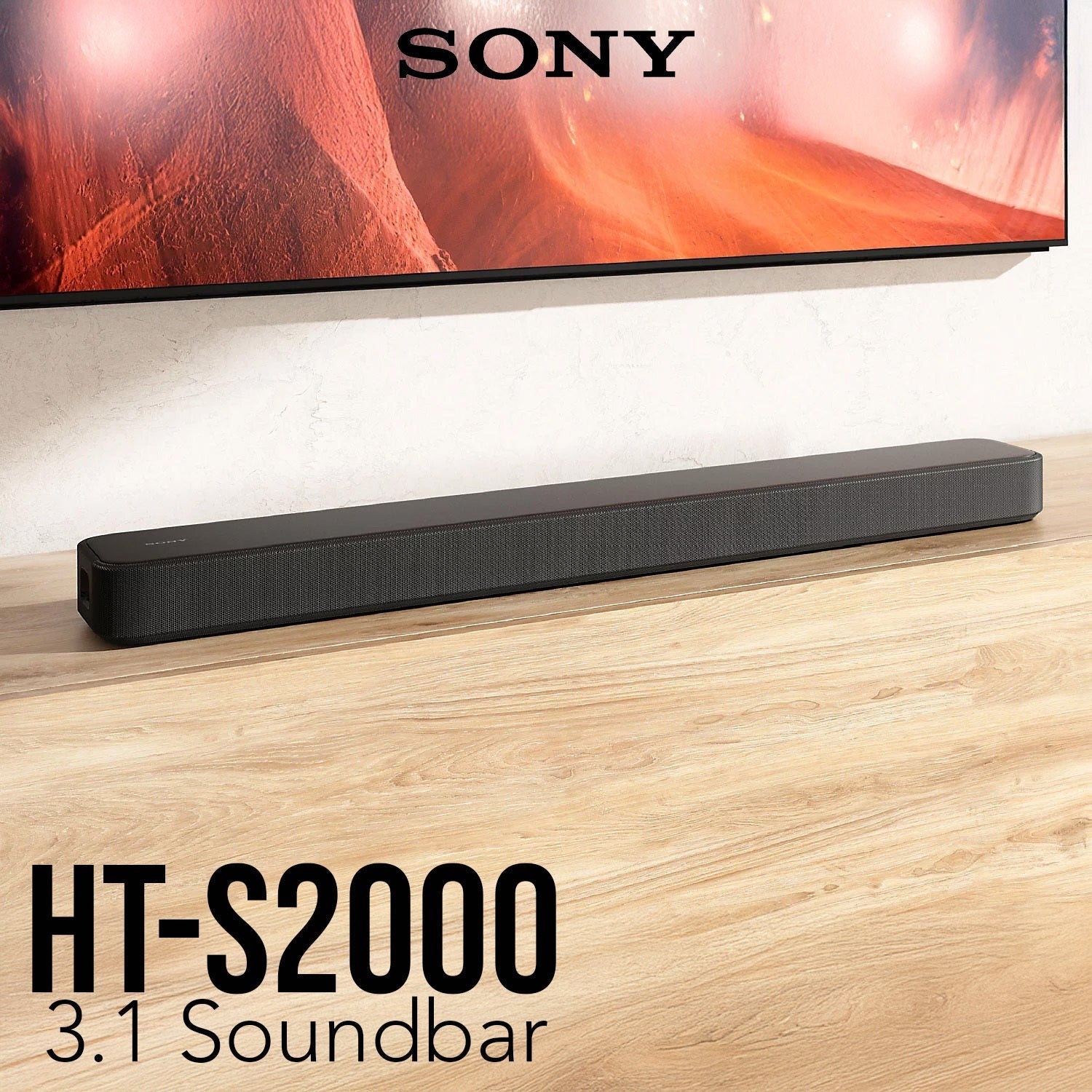 Sony HT S2000: 3.1ch Dolby Atmos and DTS:X Surround Sound Soundbar Bundle