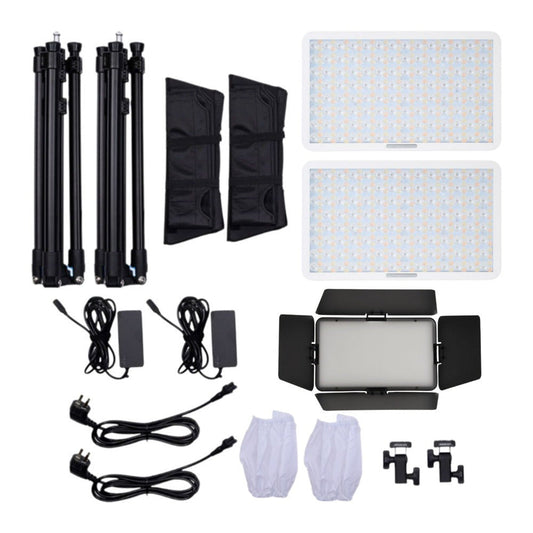 amaran Pano 60c 2-Light Kit (White) Bundle with Barn Doors