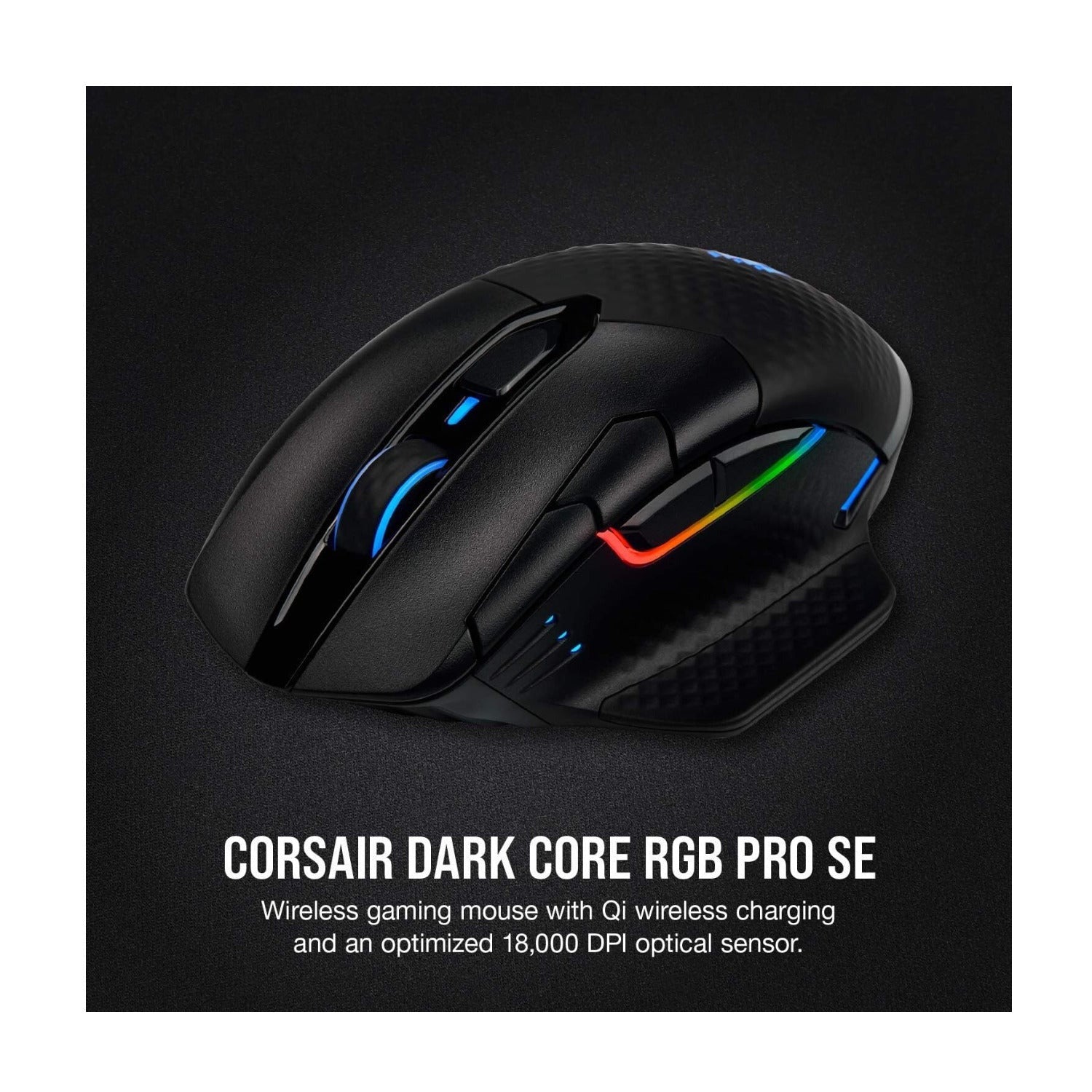Corsair Dark CORE RGB PRO SE Wireless FPS/MOBA Gaming Mouse (Black)