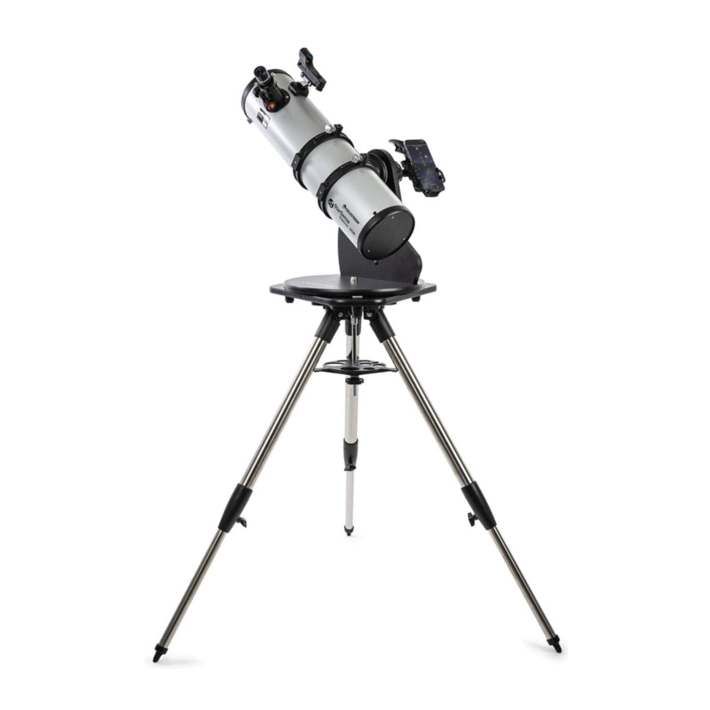 Celestron Starsense Explorer 130mm Tabletop Dobsonian Telescope and Metal Tripod