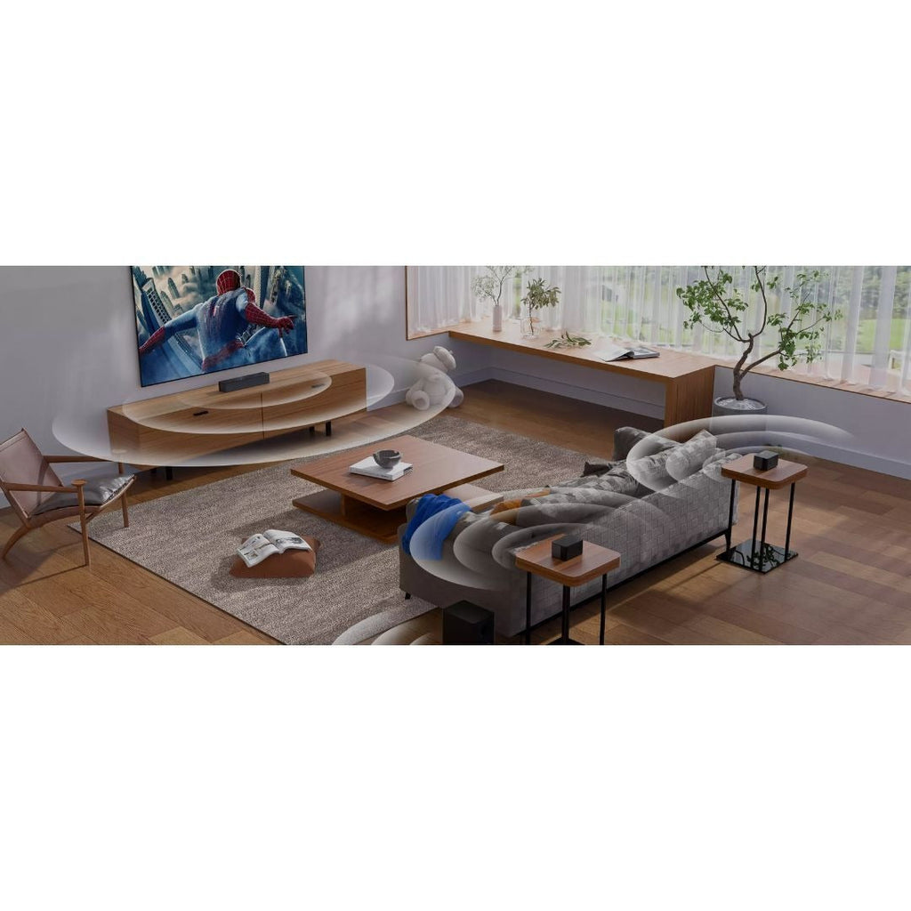 Ultimea Poseidon D50 5.1 Soundbar with 5.25-Inch Bass Subwoofer, SurroundX, and BassMax Technology