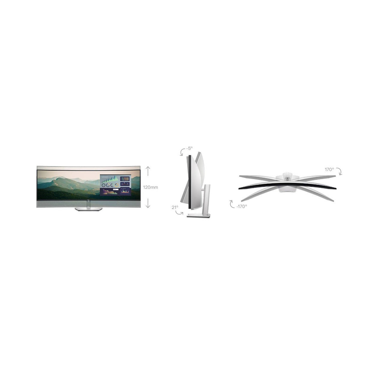 Dell UltraSharp U4924DW 49-Inch DQHD Curved Screen Edge WLED LCD Monitor (Black)