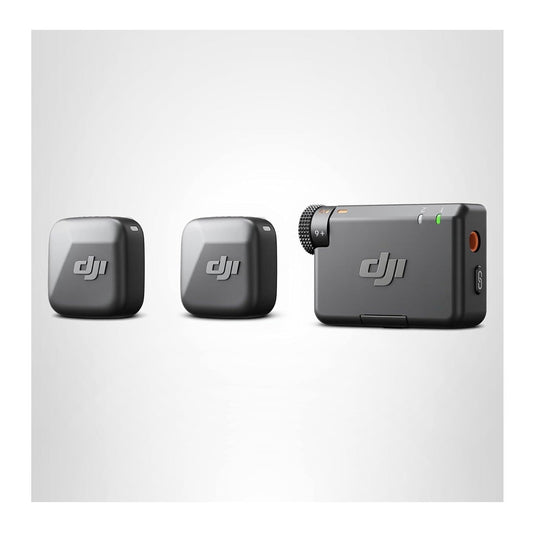 DJI Mic Mini (2 TX + 1 RX) Wireless Lavalier Microphone for 2-Person (Black)