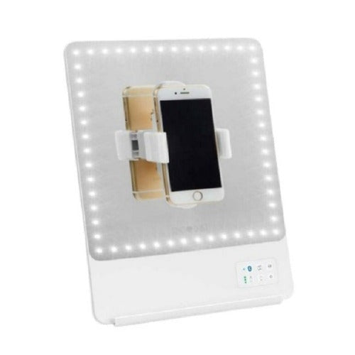 Glamcor RIKI LOVES RIKI RIKI SKINNY Portable 13 x 9.5-Inch Vanity Mirror (White)