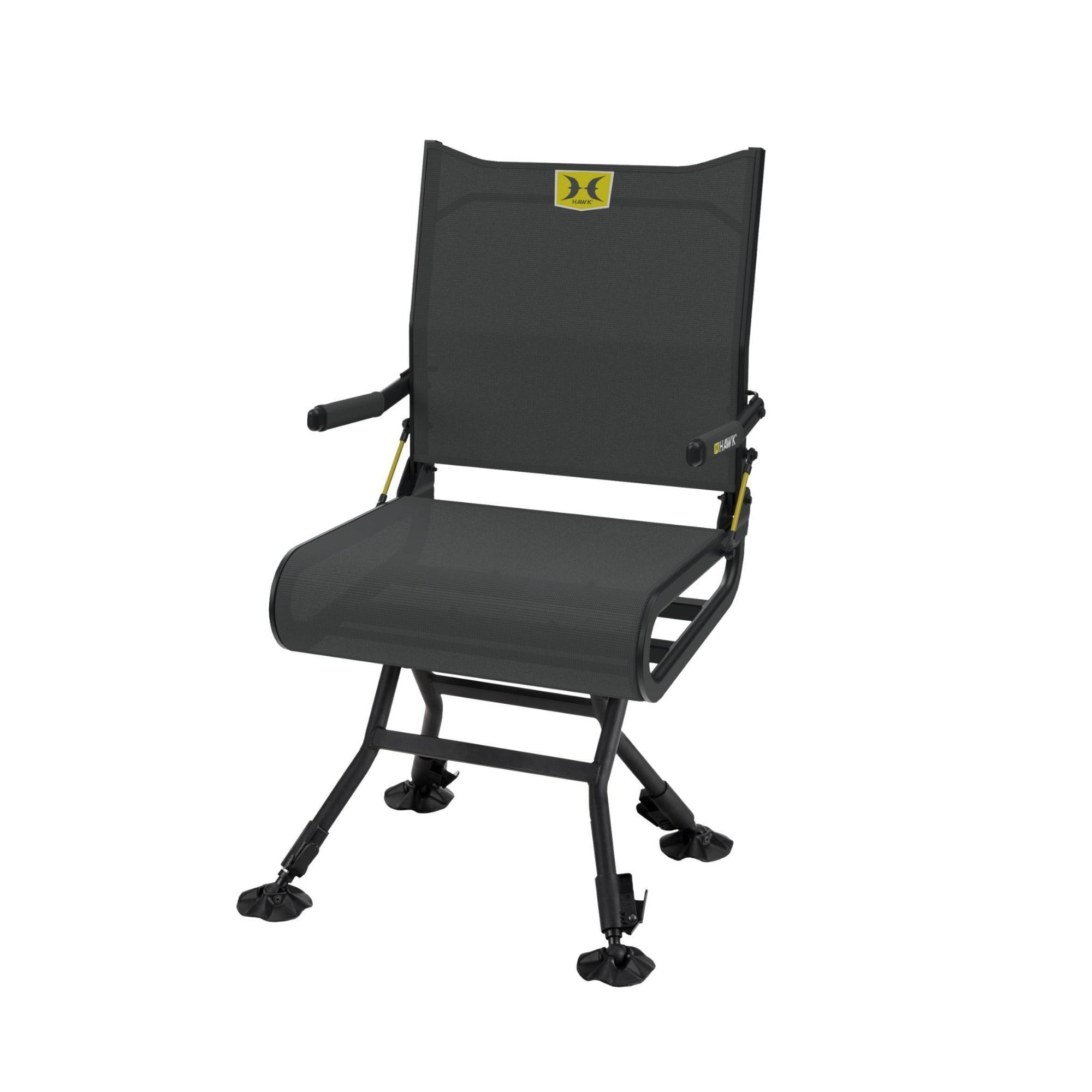 Hawk Stealth 2 Spin Adjustable Hunting Blind Chair with 300 lb. Capacity