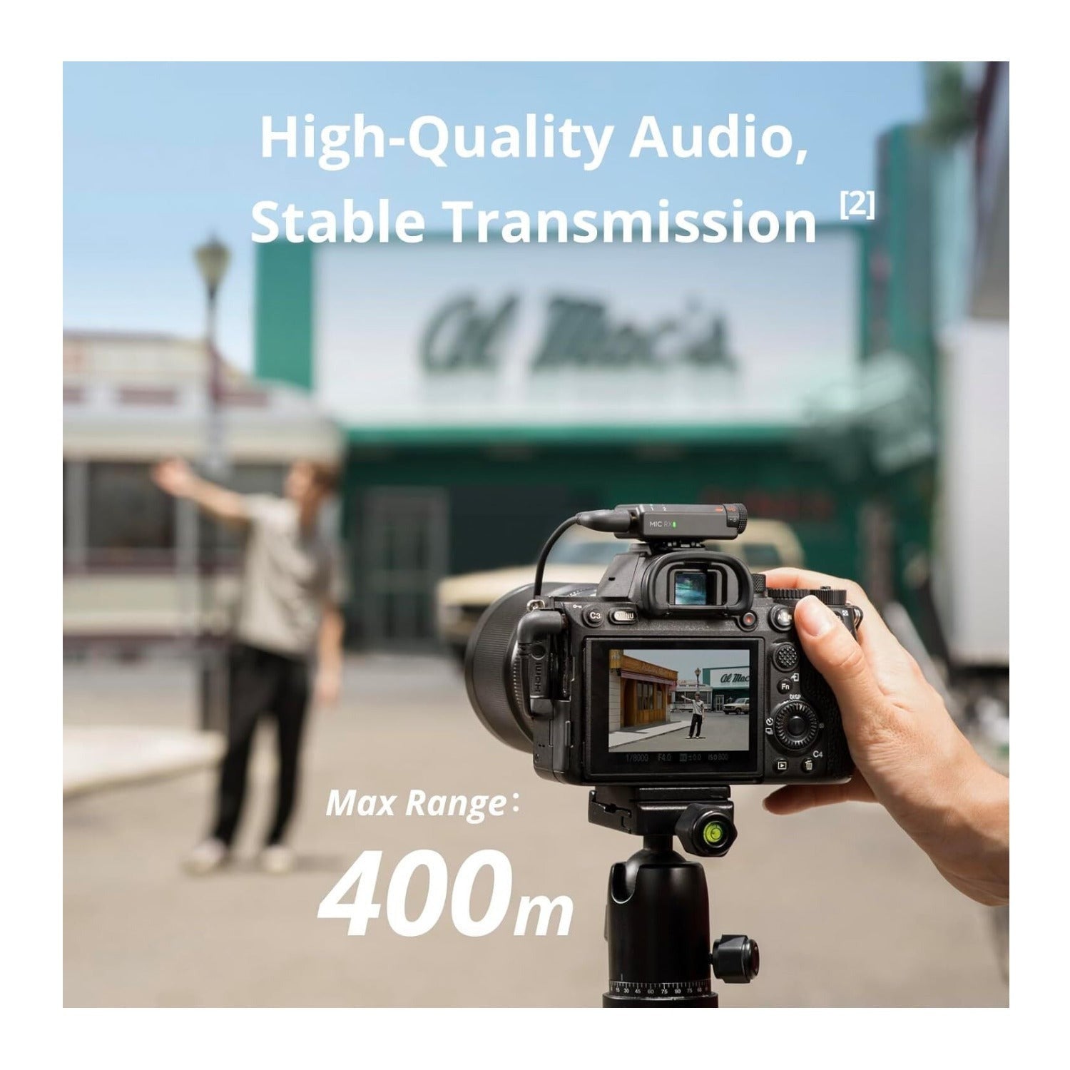 DJI Mic Mini (2 TX + 1 RX) Wireless Lavalier Microphone for 2-Person (Black)