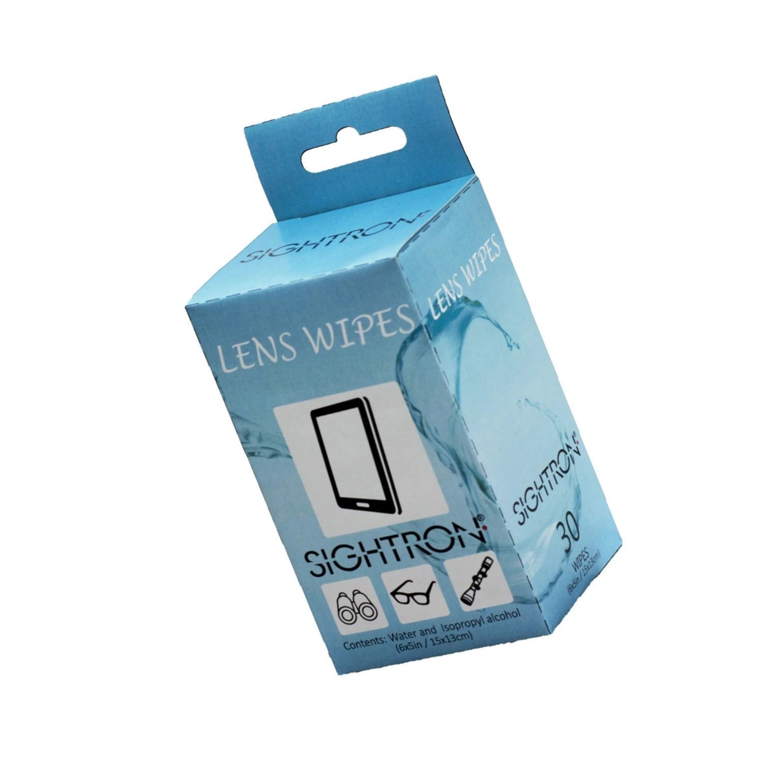 Sightron 6 x 5 Inch Lens Wipes for Riflescopes, Binoculars, and Cell Phones