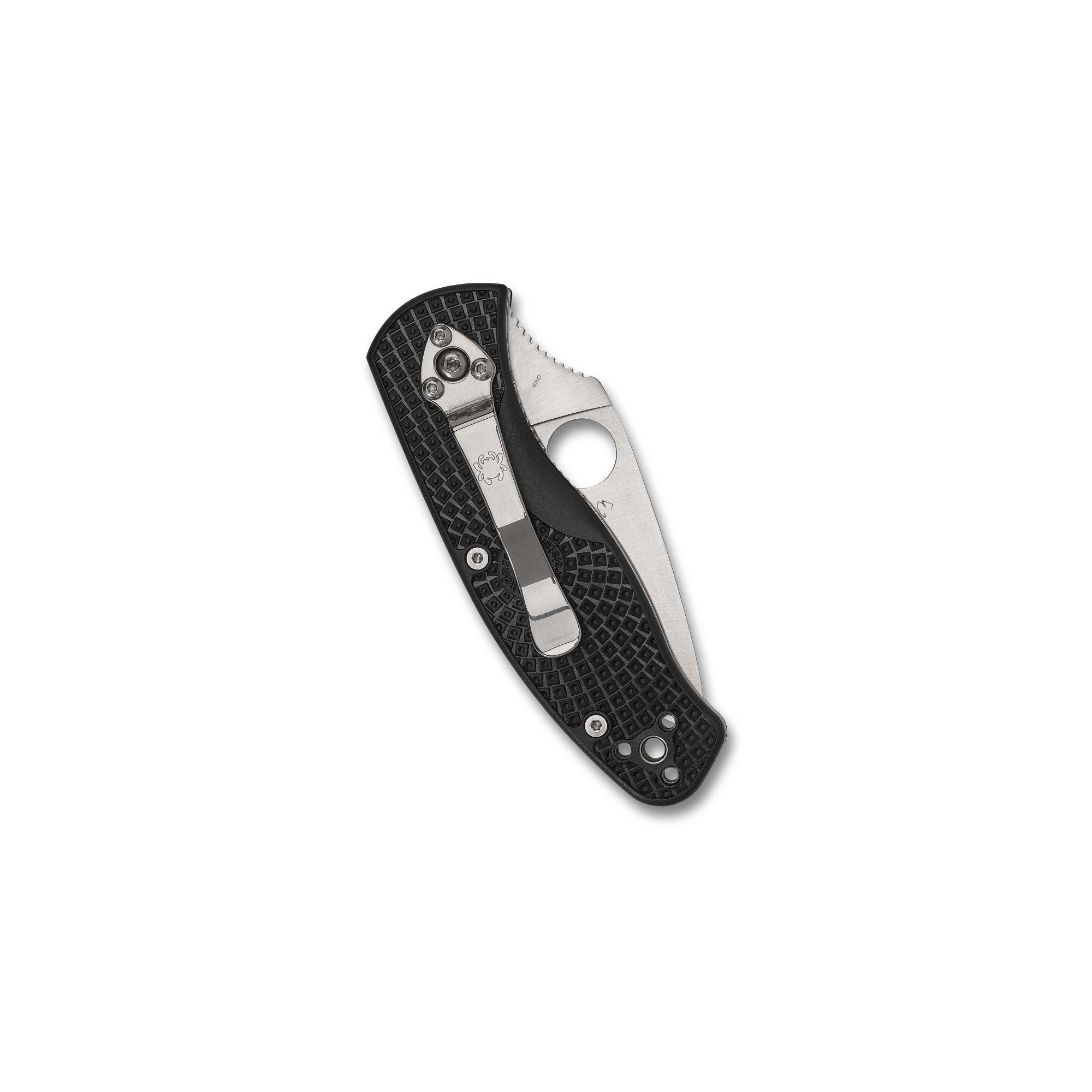 Spyderco Persistence Lightweight Folding Knife - PlainEdge with Black FRN Handle