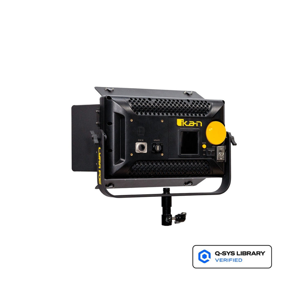 ikan Lyra LBX5-PoE Bi-Color Studio Soft LED Light Panel (Black, Unmanaged Switch 3-Light Kit)