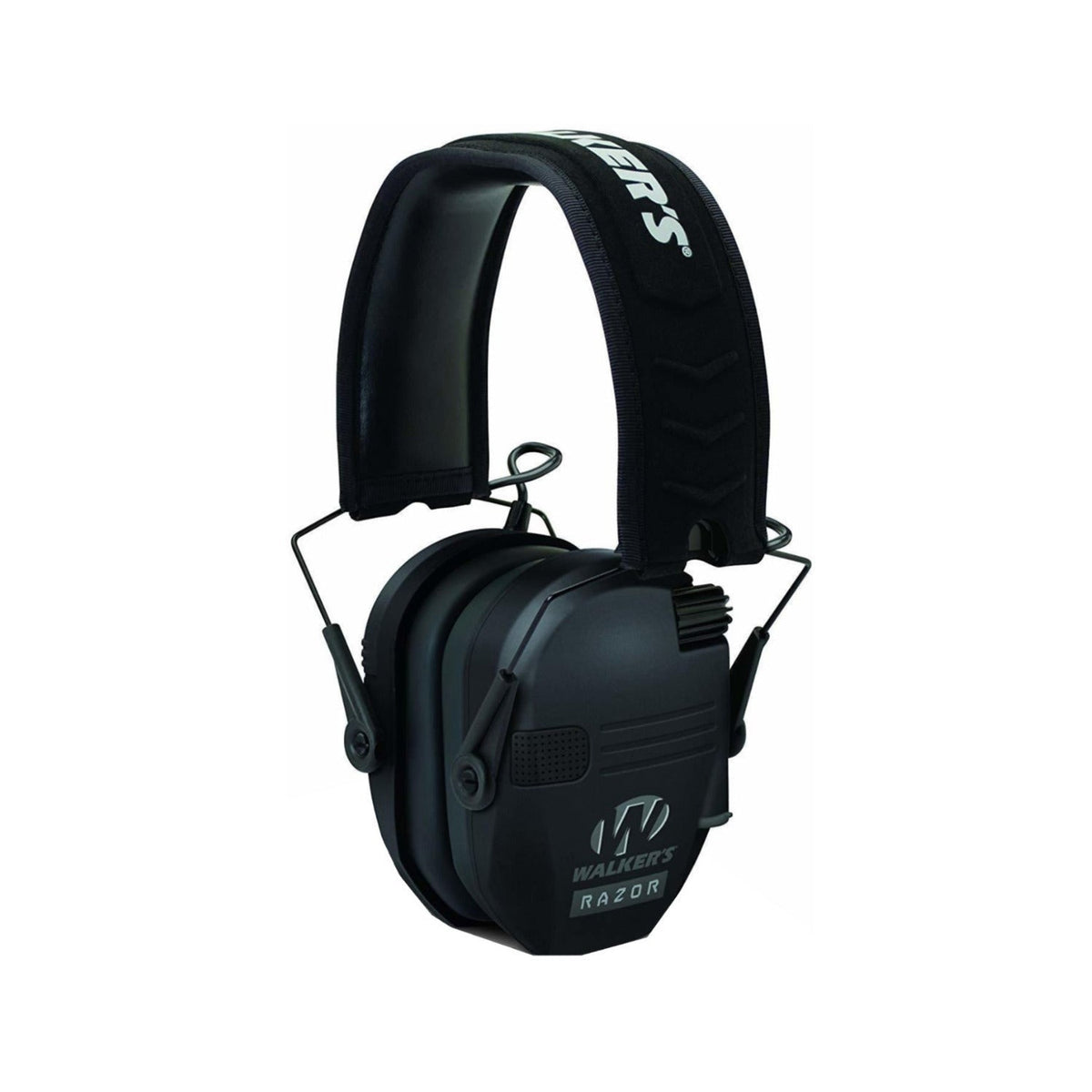 Walker's Razor Slim Electronic Earmuffs (Black) with Attachment Bundle