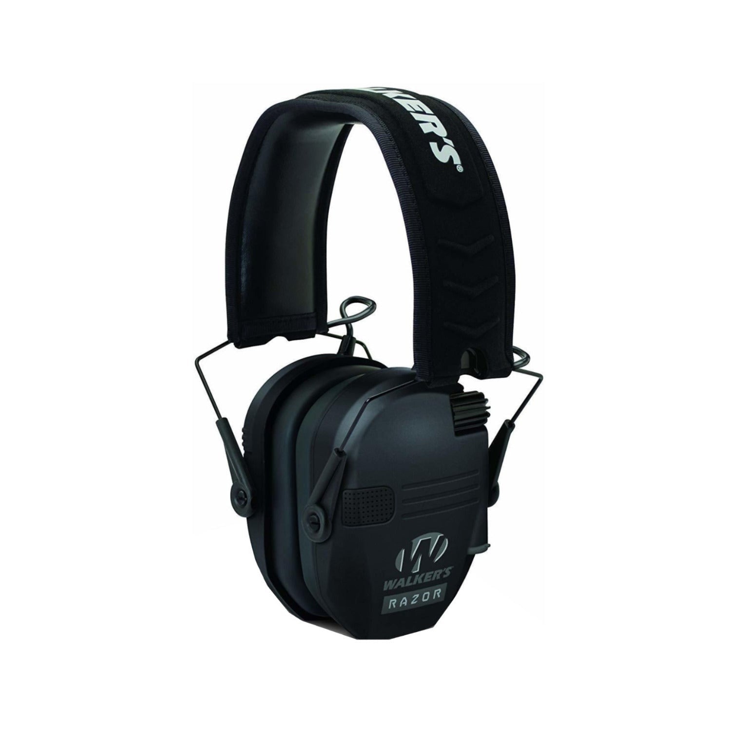Walker's Razor Slim Electronic Earmuffs (Black) with Attachment Bundle