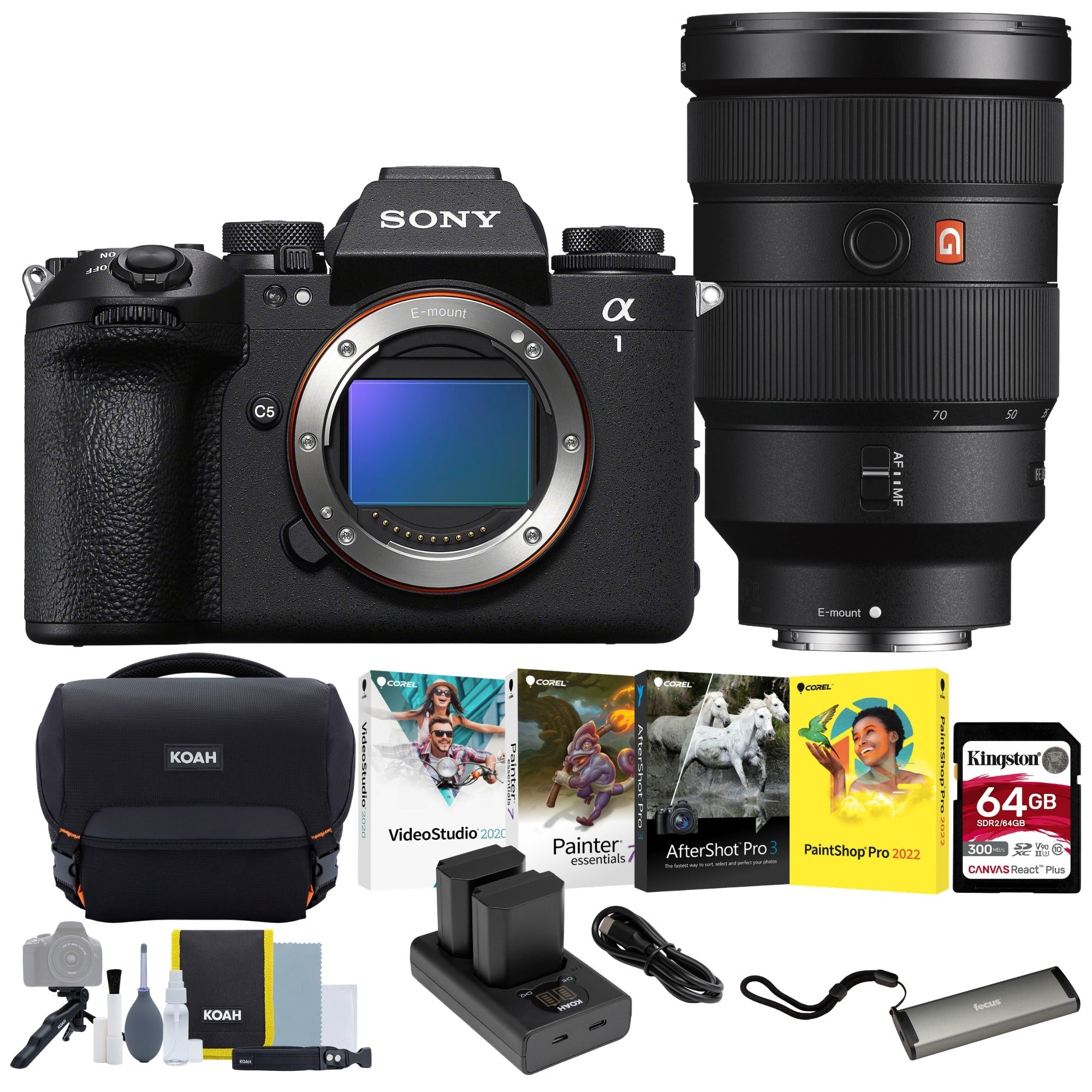 Sony Alpha 1 Mark II Mirrorless Lens Camera with FE 28-70mm f/2 GM Lens Bundle