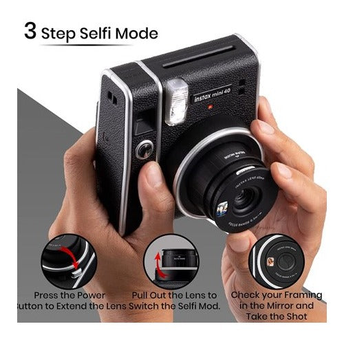 Fujifilm Instax Mini 40 Instant Film Camera with Twin Film Pack (20 Exposures)