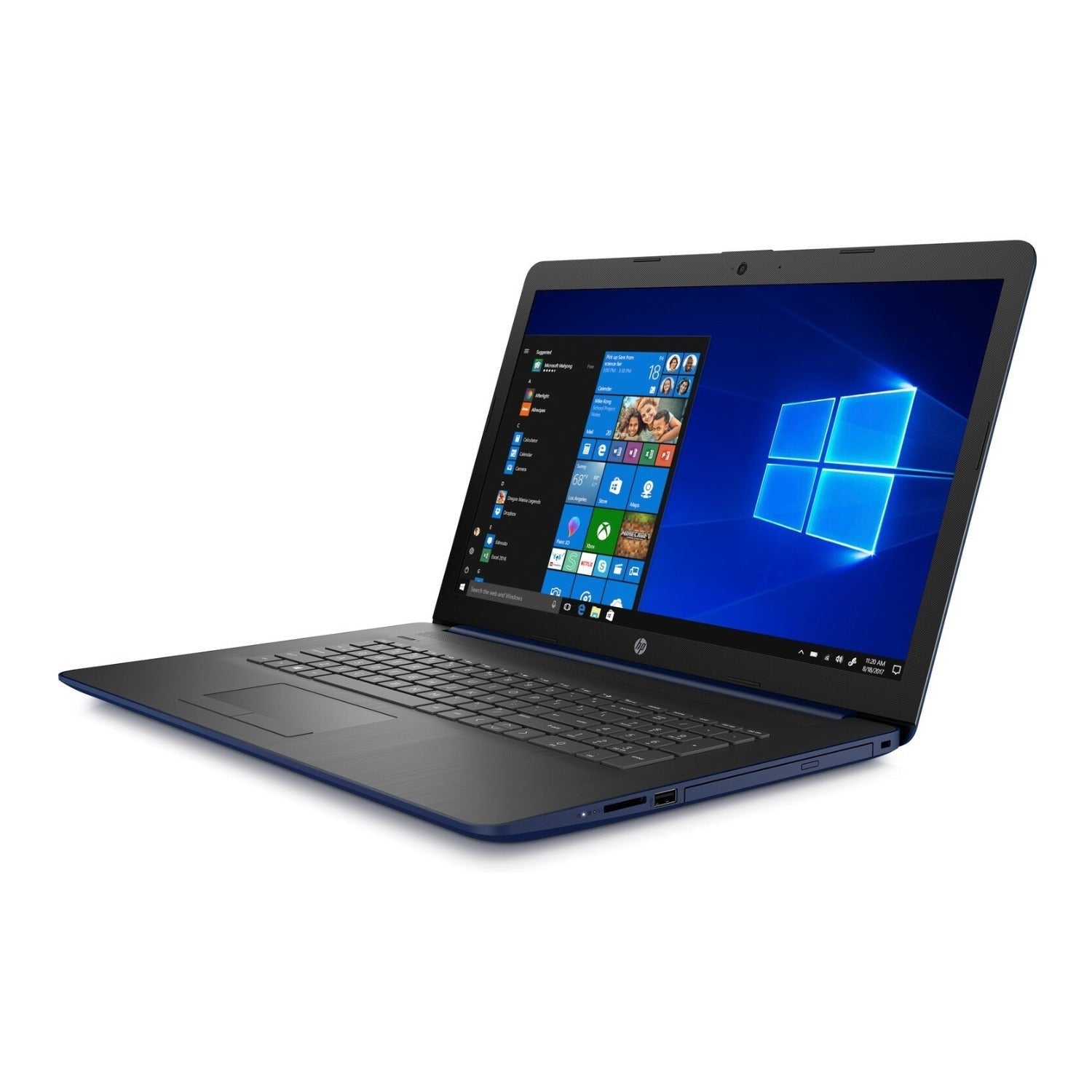 HP 17-CA 17.3" HD+ Laptop, AMD Ryzen 3 3200U, 8GB RAM, 512GB SSD, Windows 10 (Certified Refurbished)