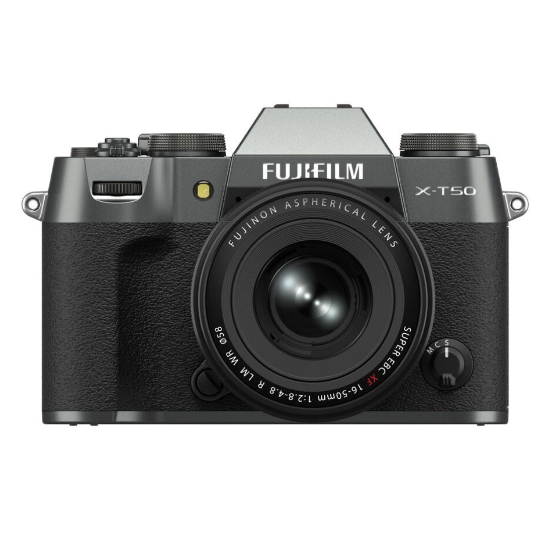 Fujifilm X-T50 Digital Camera with FUJINON XF16-50mm F2.8-4.8 R LM WR Lens Kit (Charcoal Silver)
