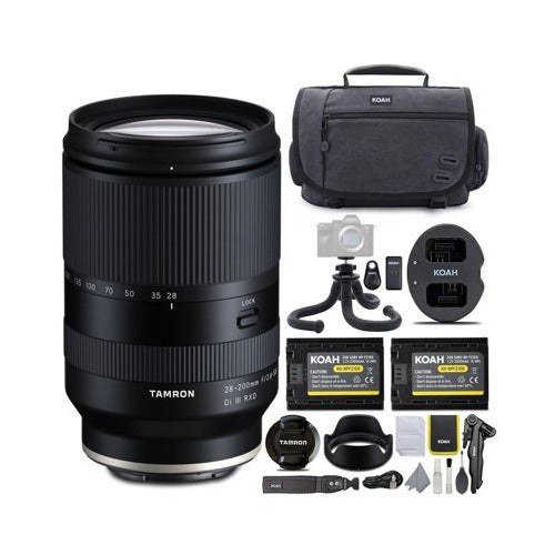 Tamron A071 28-200mm f/2.8-5.6 Di III RXD Full-Frame Lens for Sony E Bundle