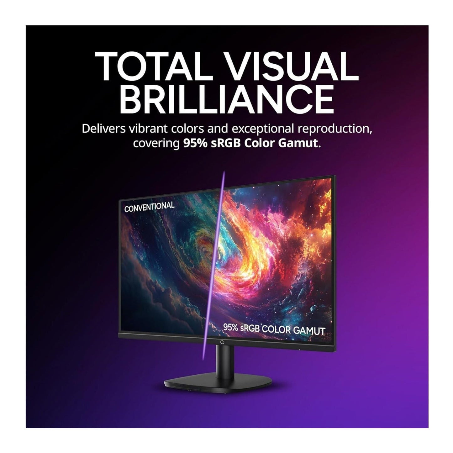 Cooler Master GA271 27-Inch WQHD 100Hz 2560 x 1440 PC Monitor with HDR10 and 1ms VA Panel (Black)