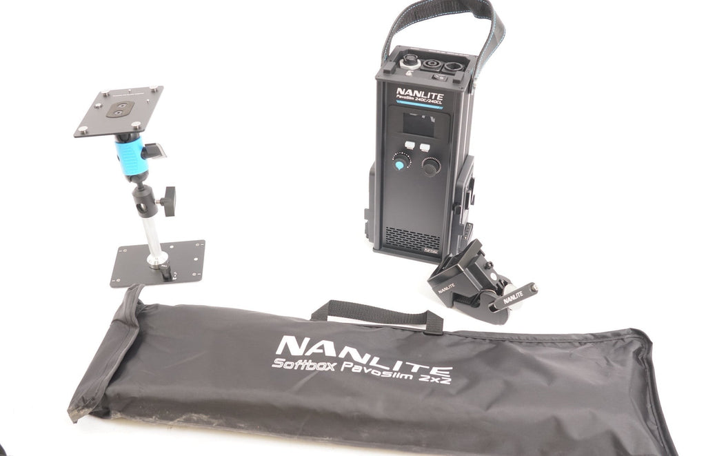 Nanlite PavoSlim 240C 2x2 RGBWW LED Panel with included softbox & eggcrate, Lume (Used)