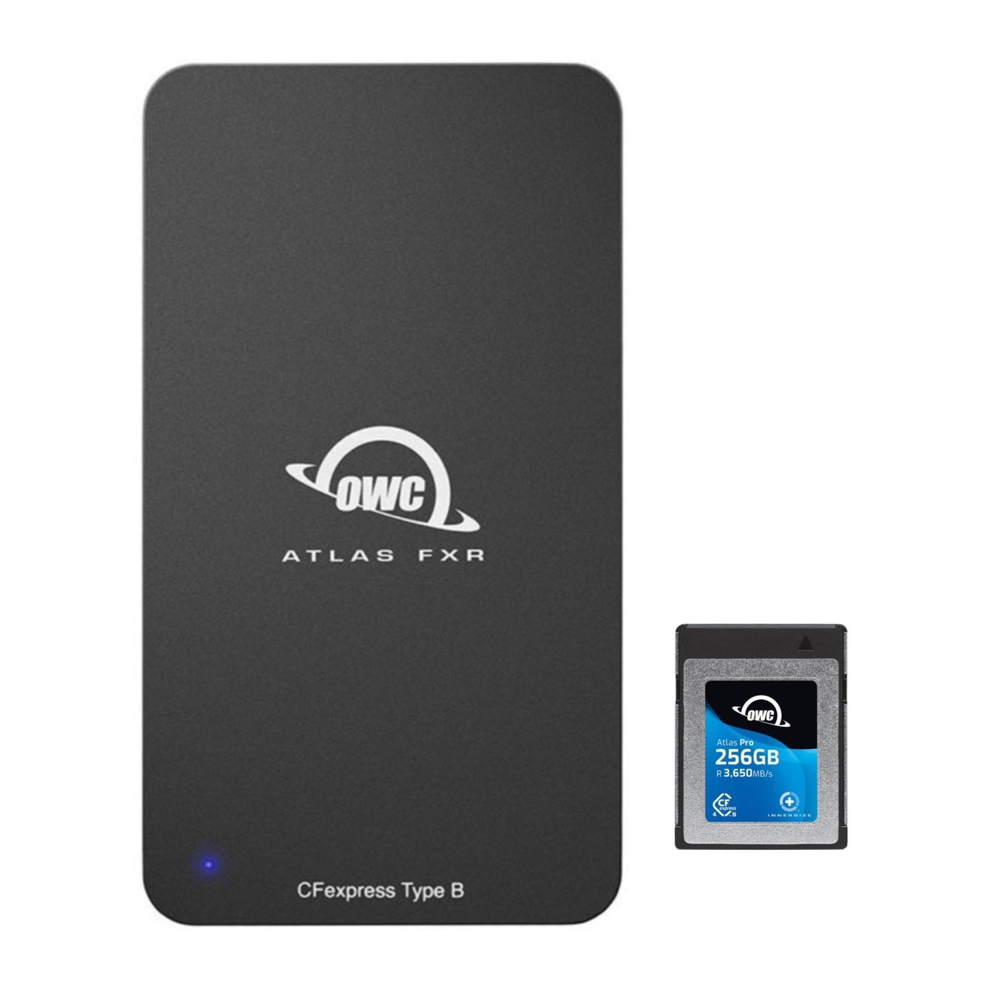 OWC 256GB Atlas Pro CFExpress 4.0 Type B Card with Thunderbolt (USB-C) with USB 3.2 CFExpress Reader