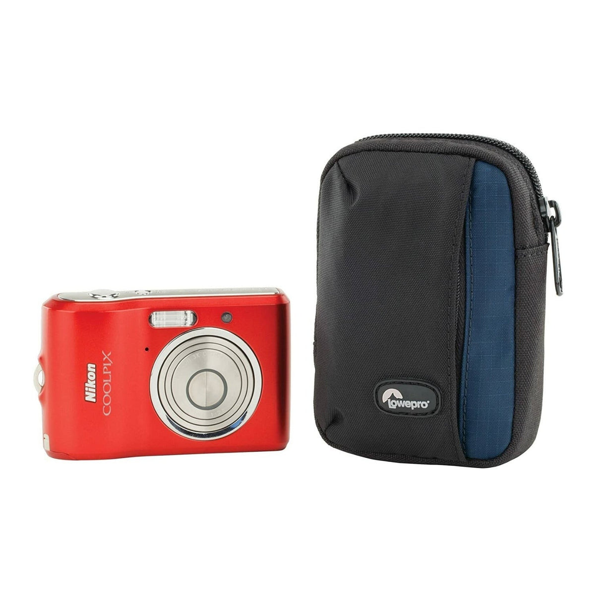 Lowepro Newport 10 Camera Case (Black/Galaxy Blue)