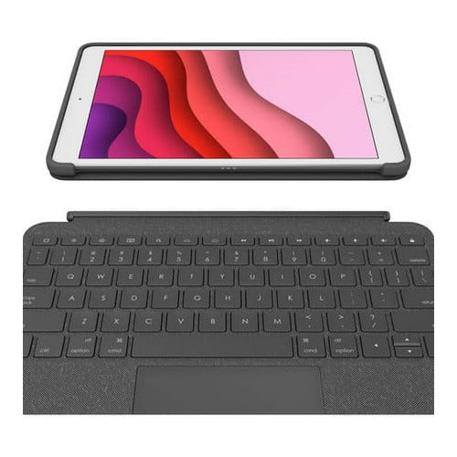 Logitech Combo Touch Backlit Keyboard Case for Apple iPad (7th, 8th, and 9th Gen, Graphite)