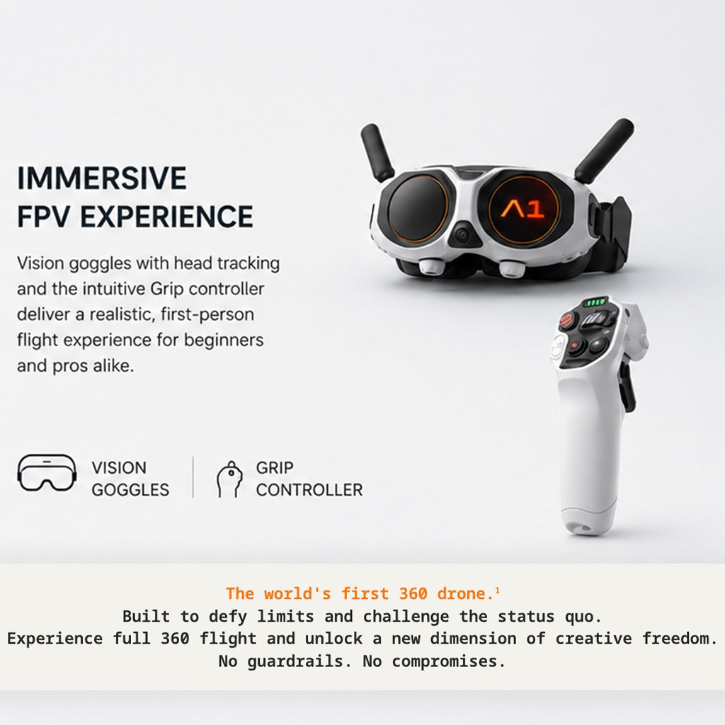 Antigravity A1 8K 360 Drone Explorer Bundle with 512GB Memory Card & Accessories