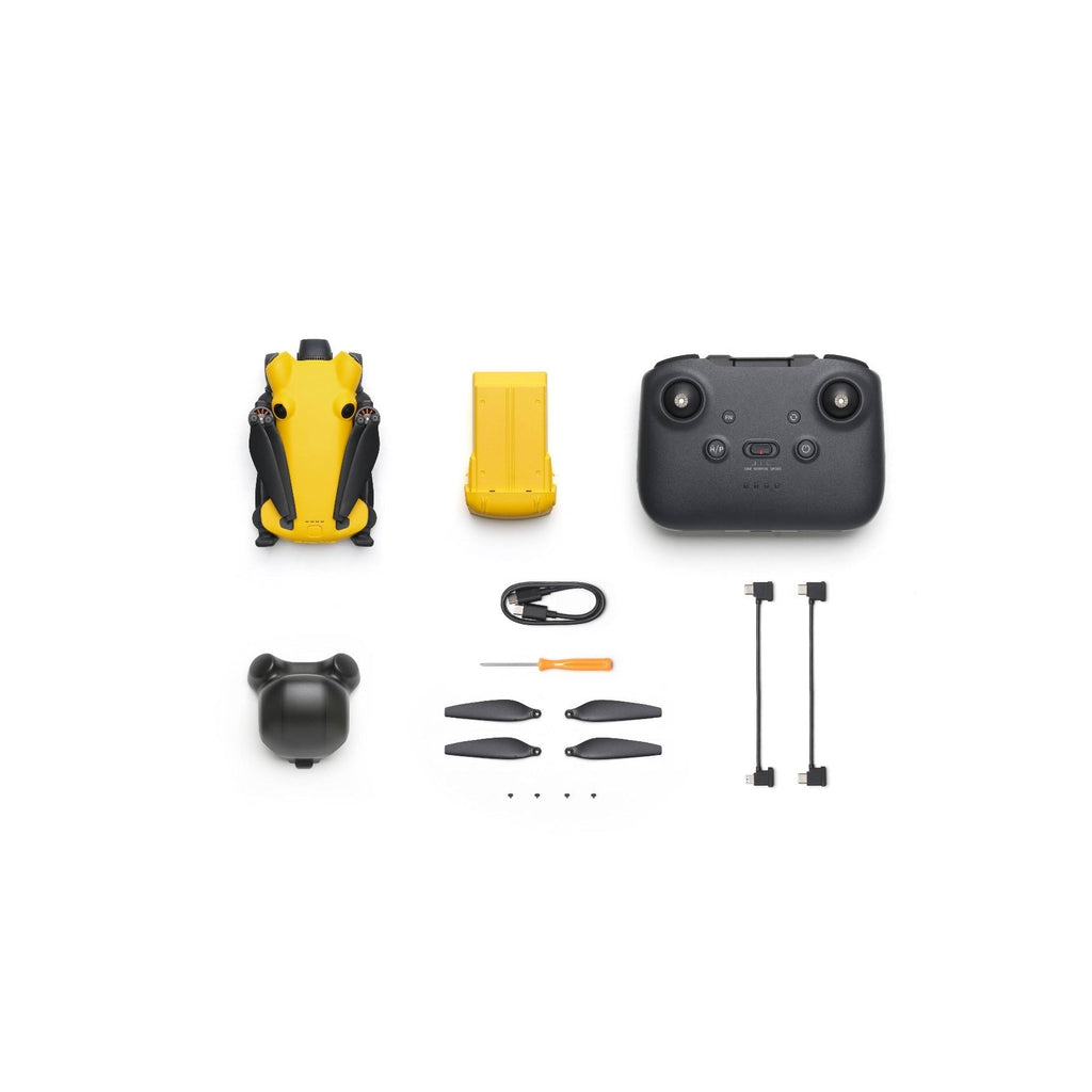 SKYROVER X1 48MP 4K Camera Drone (Yellow) Bundle with Hard Case and Accessories