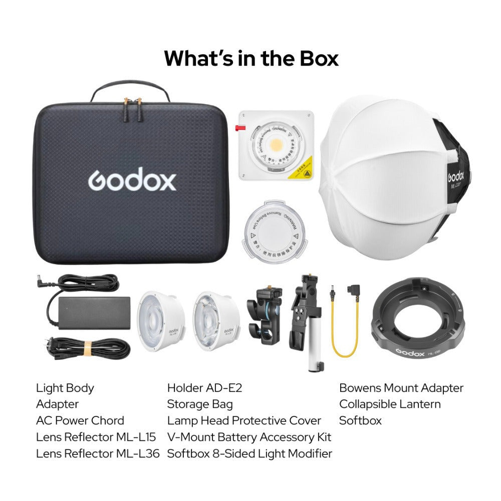 Godox ML100Bi Bi-Color LED Video Light Kit 2 Bundle