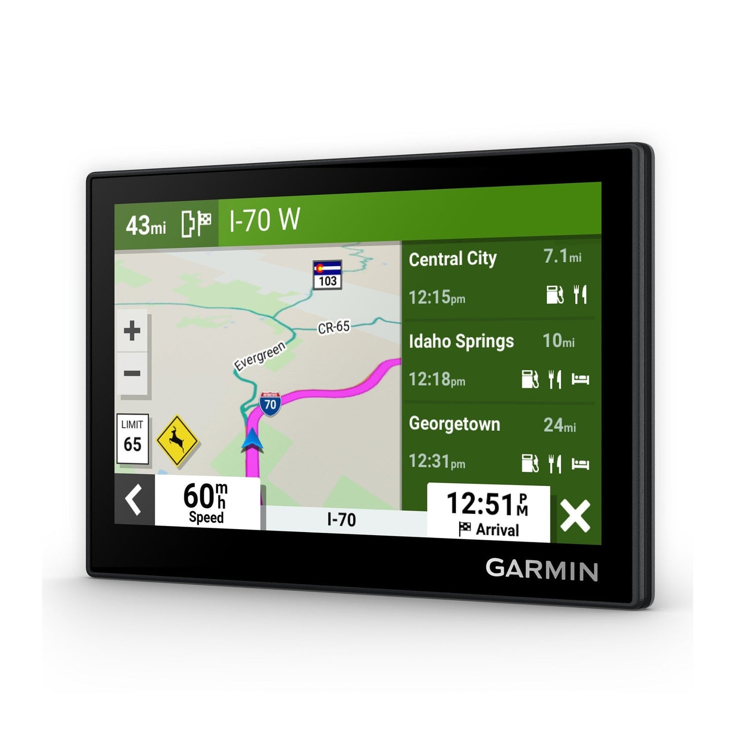 Garmin Drive 53 & Traffic GPS Navigator With Kratos Power 36W 2-Port Car Charger Bundle