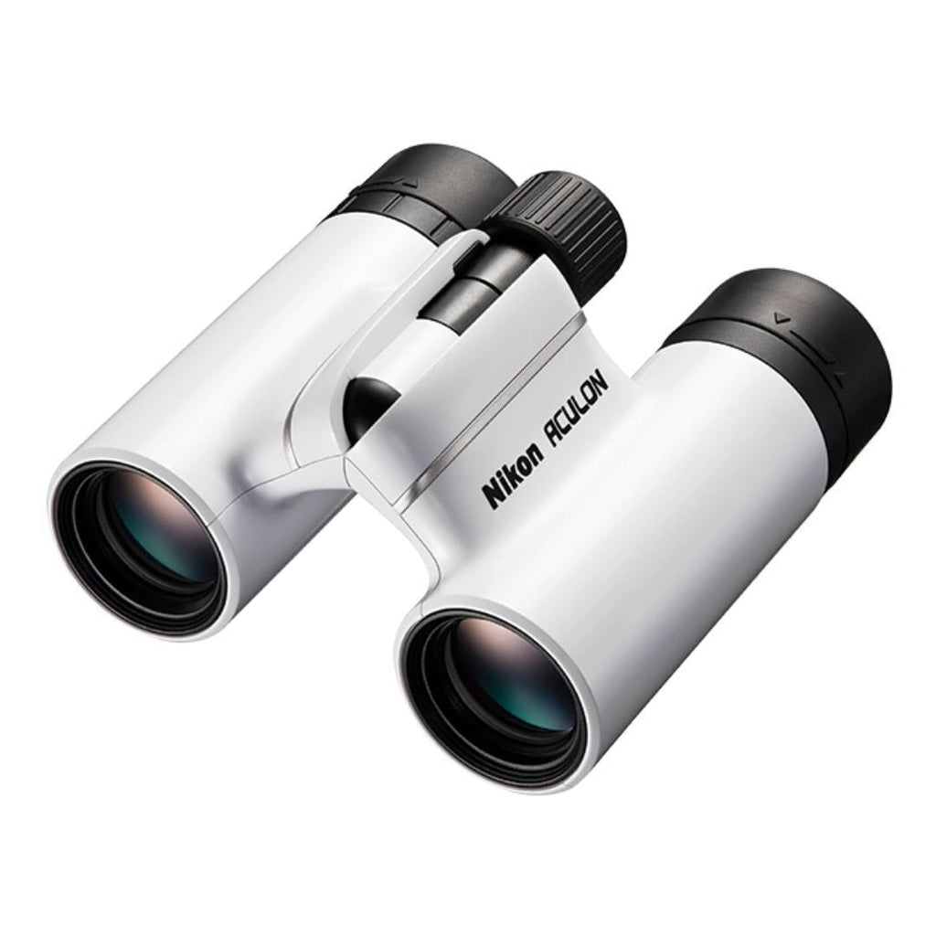 Nikon ACULON T02 8x21 Binoculars, Turn-and-Slide Eyecups (White) (Certified Refurbished)