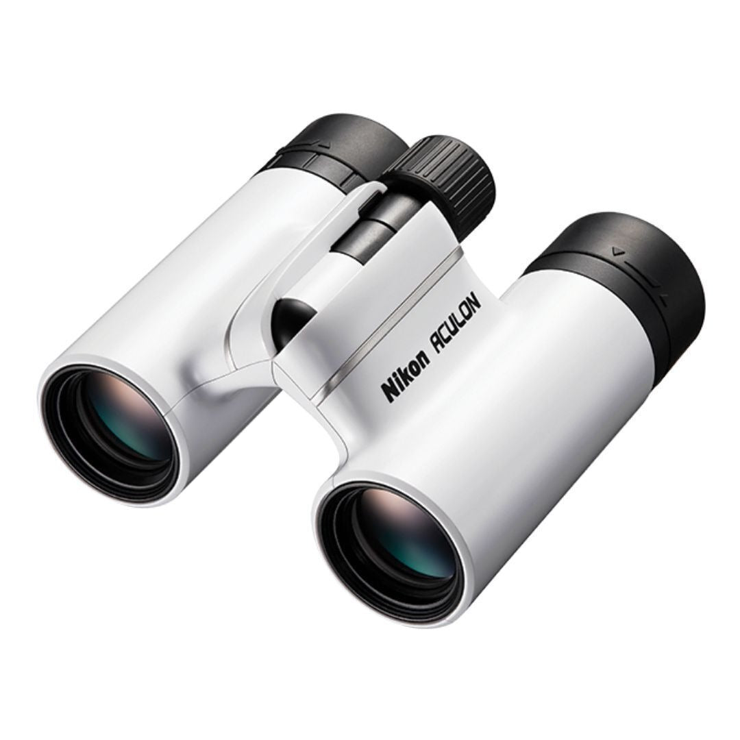 Nikon ACULON T02 8x21 Binoculars, Turn-and-Slide Eyecups (White) (Certified Refurbished)