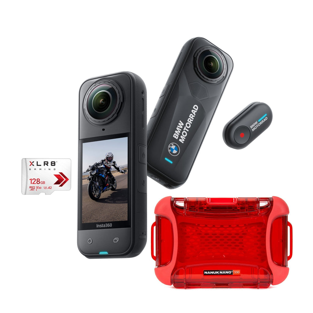 Insta360 X5 360 8K Action Camera with 128GB Memory Card and Hard Case Bundle