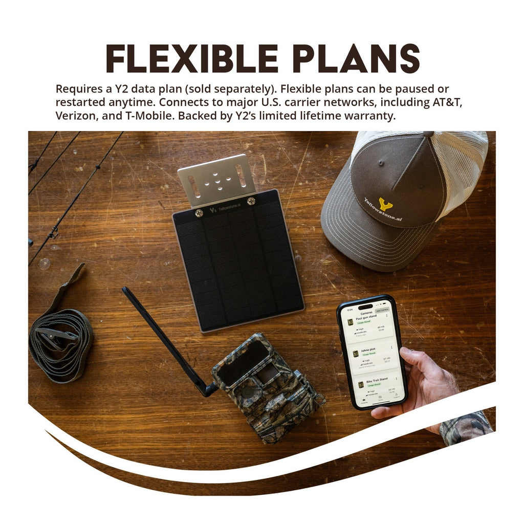 Yellowstone Y2 Cellular Trail Camera Bundle with High-Speed Card Reader, and Accessories (6-Pack)