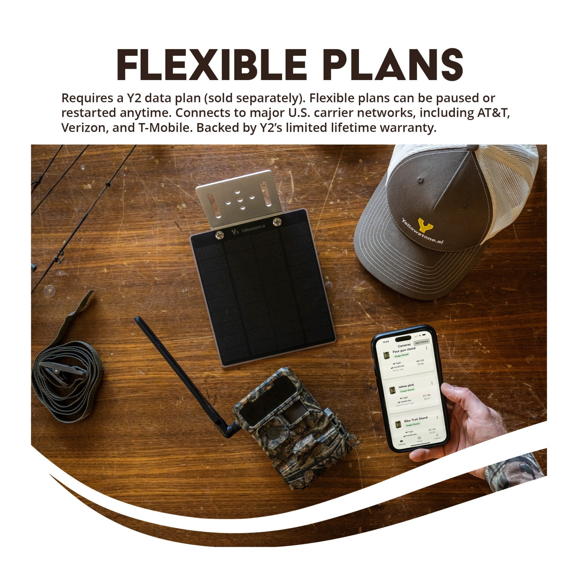 Yellowstone Y2 Cellular Trail Camera Bundle with High-Speed Card Reader, and Accessories (6-Pack)