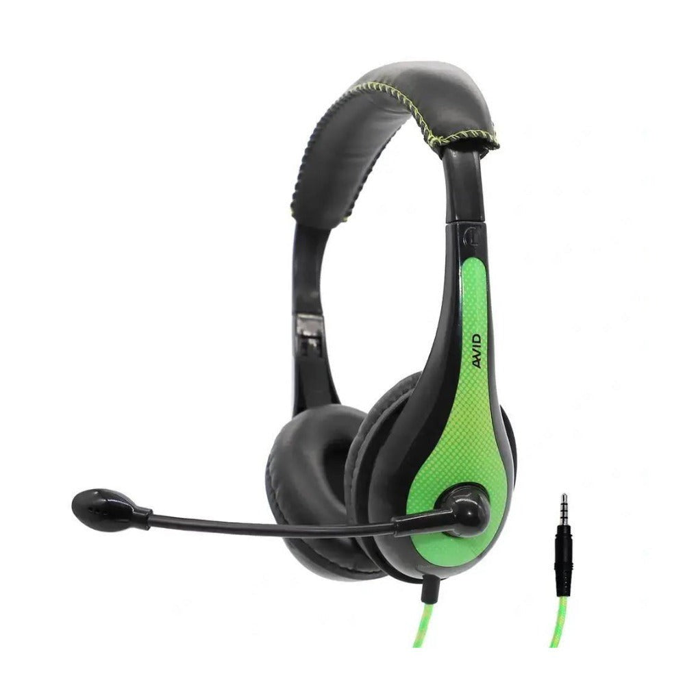 Avid Education AE-36 Headset with Noise Cancelling Microphone (50-Pack, Green)