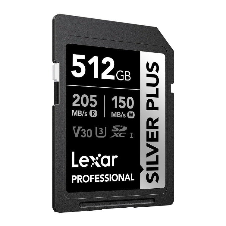 Lexar 512GB Professional SILVER PLUS UHS-I SDXC Memory Card