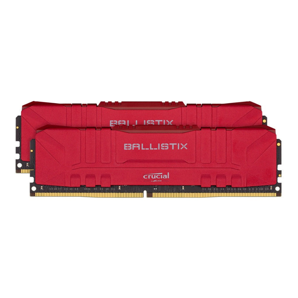 Crucial Ballistix CL15 UDIMM 32GB DDR4-3000 Gaming Memory Kit (2 x 16GB, Red)