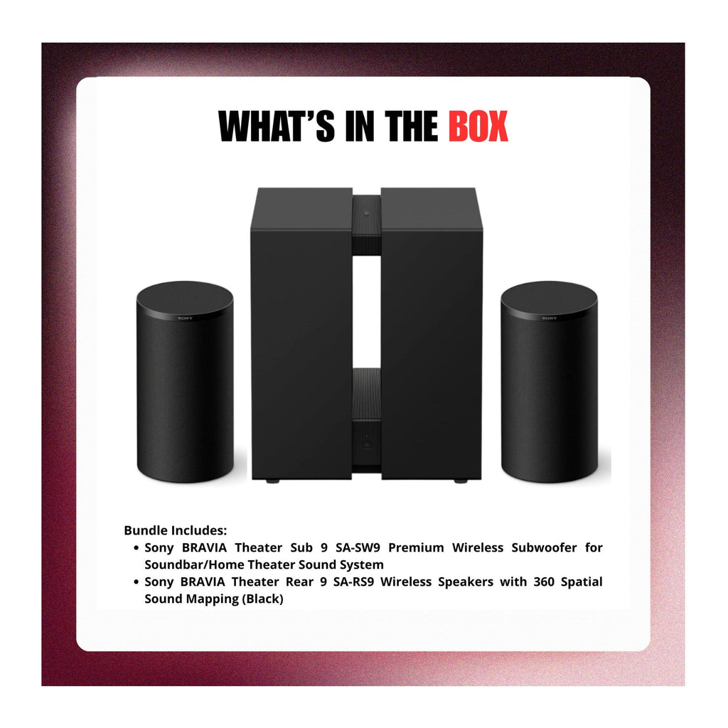 Sony BRAVIA Theater Sub 9 Wireless Subwoofer and Speaker with 360 Spatial Sound