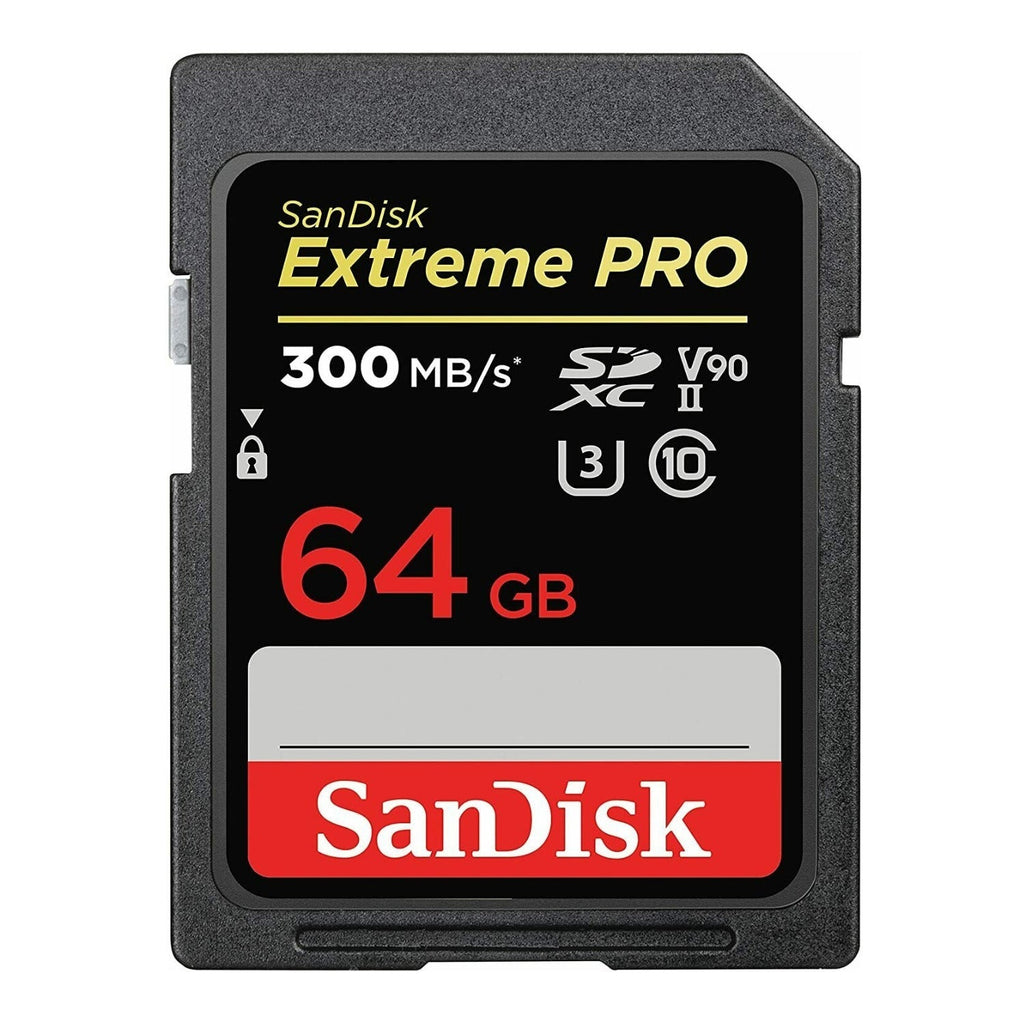 SanDisk 64GB Extreme PRO UHS-II V90 SDXC Memory Card (300MB/s)