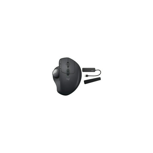 Logitech MX ERGO Advanced Wireless Trackball with MX Palm Rest and Knox Gear 4-Port USB 3.0 Hub
