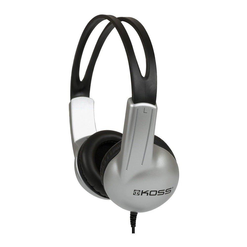 Koss UR10 On-Ear Headphones with 3.5mm Plug (Black/Silver)