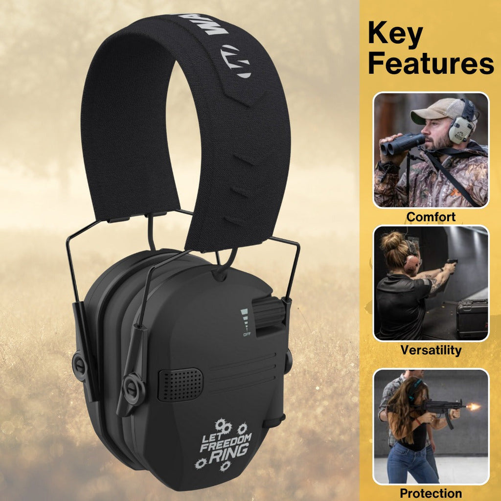 Walkers Razor Walkie Talkie Bundle with Ear Muffs and Accessories
