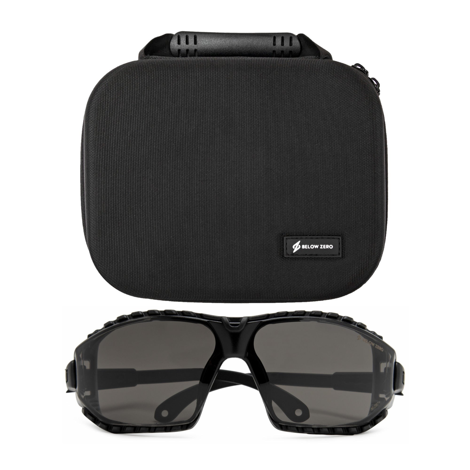 Below Zero Hearing Protection and Safety Glasses Case and Ba Glasses