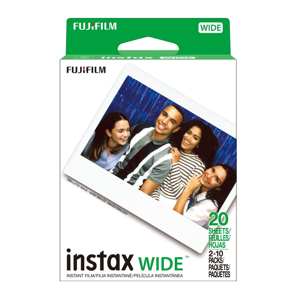 Fujifilm Instax Wide Film Twin Pack for Wide Camera & Smartphone Printer (White)